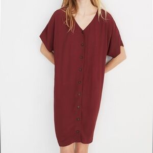 Madewell Button-Front Easy Dress • NWT